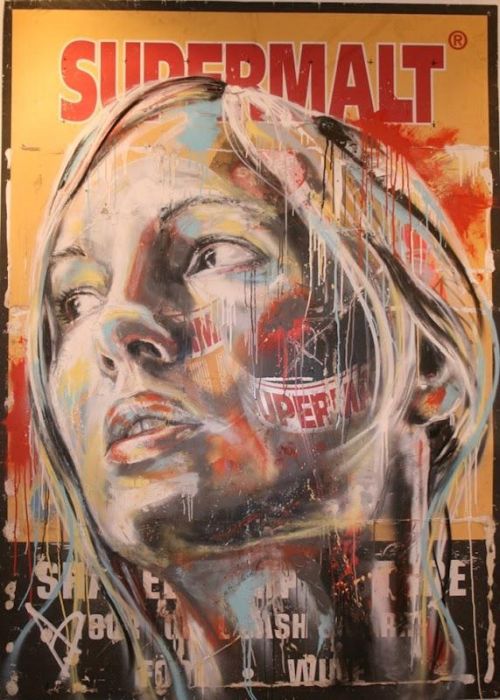 Spray painting by David Walker