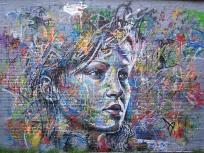 Spray painting by David Walker