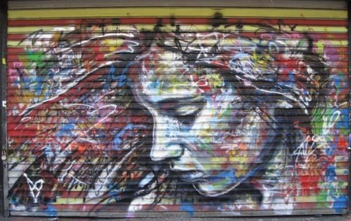 Spray painting by David Walker