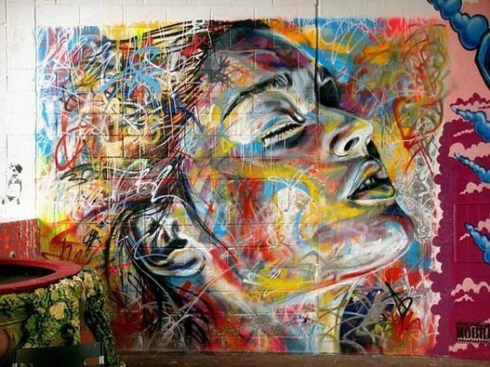 Spray painting by David Walker