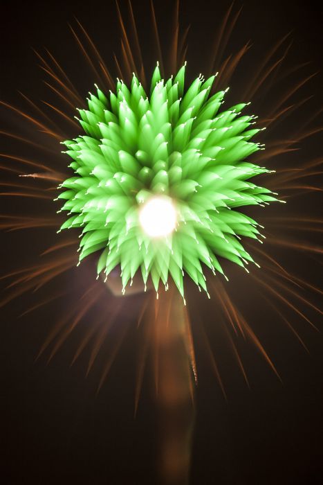 Long exposure fireworks by David Johnson