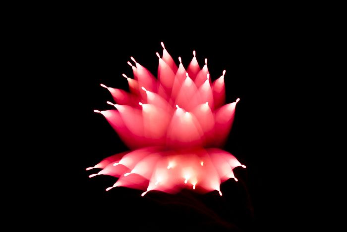 Long exposure fireworks by David Johnson