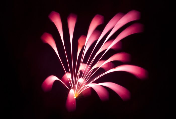 Long exposure fireworks by David Johnson