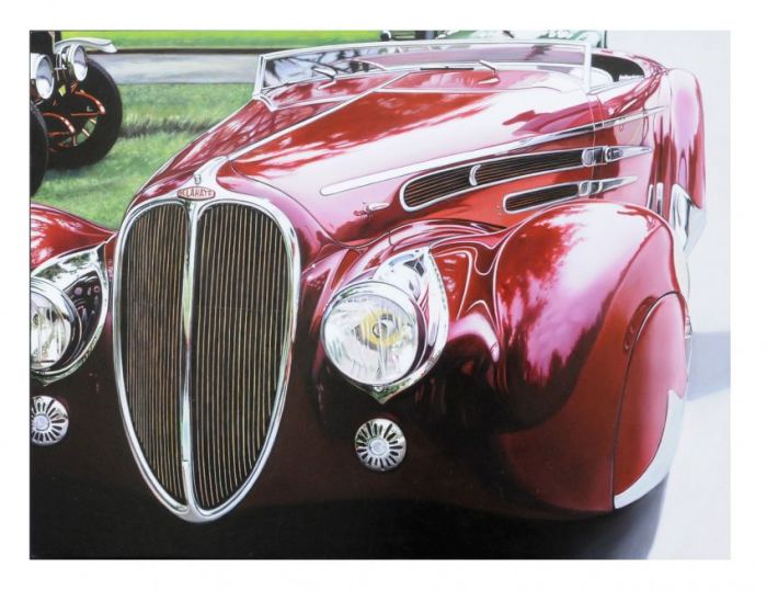 Photorealistic antique classic cars by Cheryl Kelley