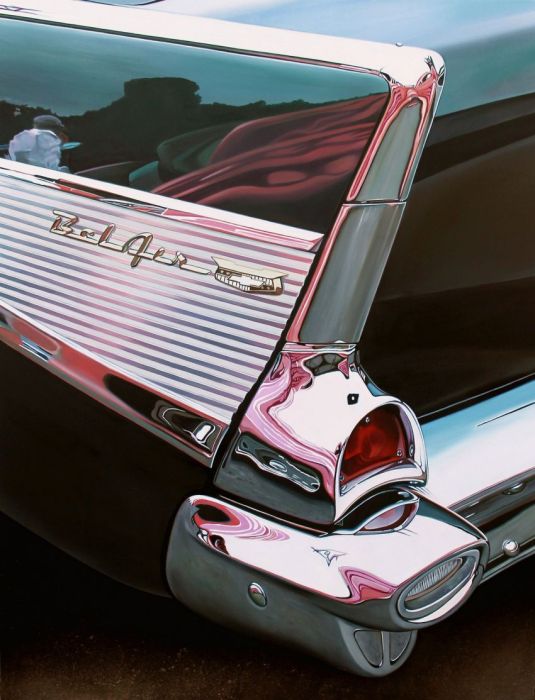 Photorealistic antique classic cars by Cheryl Kelley