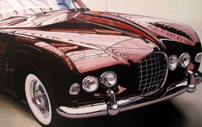 Photorealistic antique classic cars by Cheryl Kelley