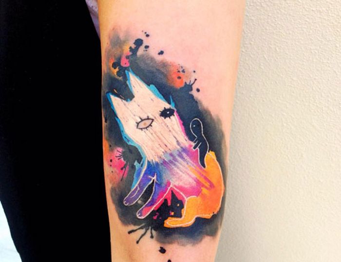 watercolor tattoo