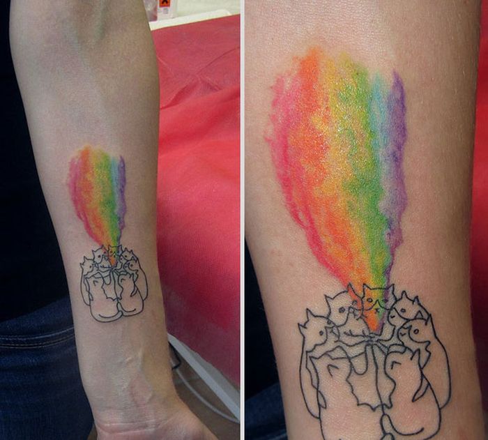 watercolor tattoo