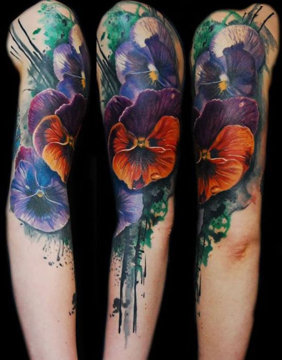 watercolor tattoo