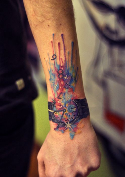 watercolor tattoo