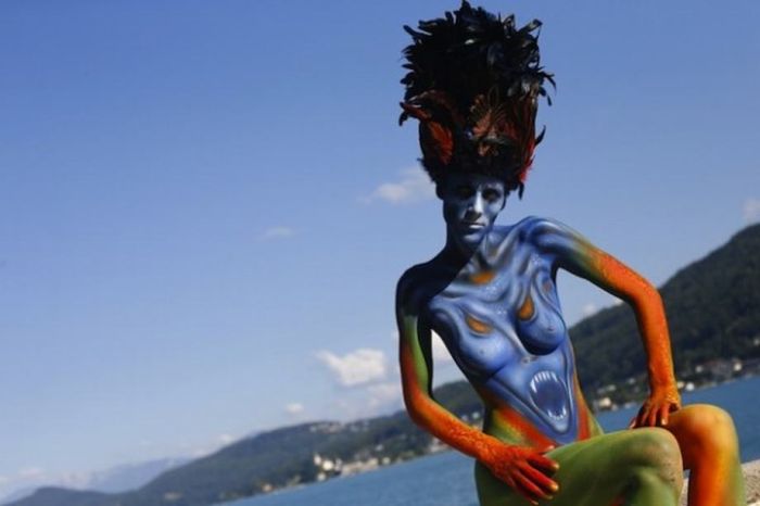 World Bodypainting Festival 2013, Pörtschach, Wörthersee lake, Carinthia, Austria