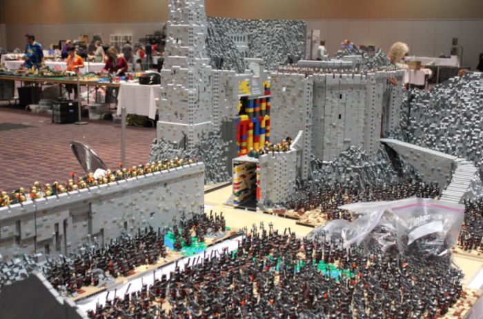 lord of the rings lego, battle of helm's deep