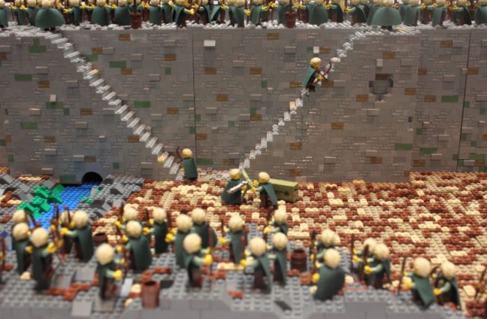 lord of the rings lego, battle of helm's deep