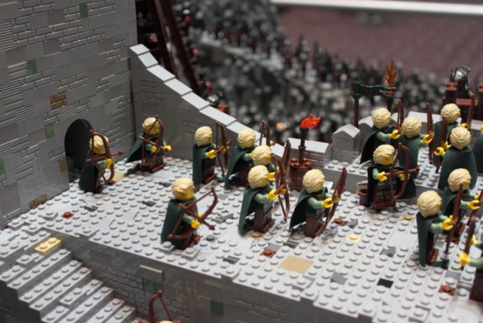 lord of the rings lego, battle of helm's deep