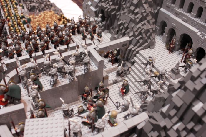 lord of the rings lego, battle of helm's deep