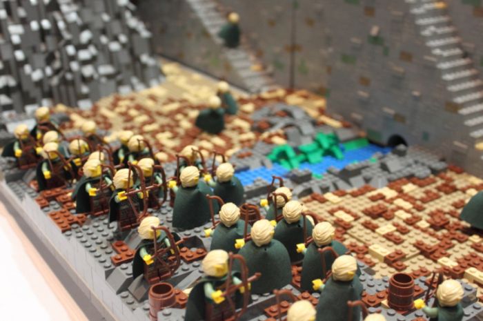 lord of the rings lego, battle of helm's deep