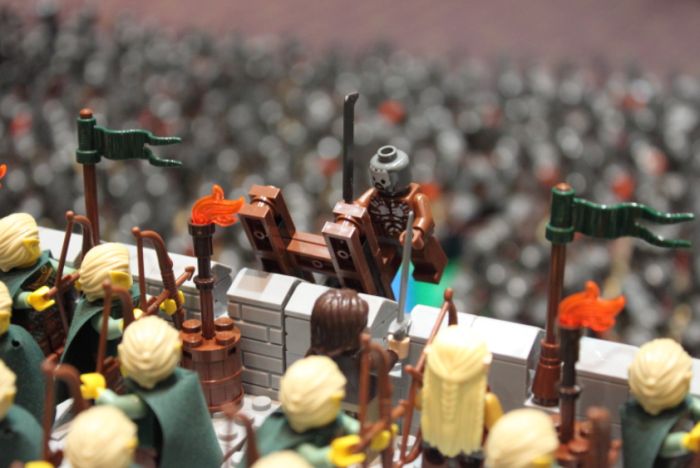 lord of the rings lego, battle of helm's deep