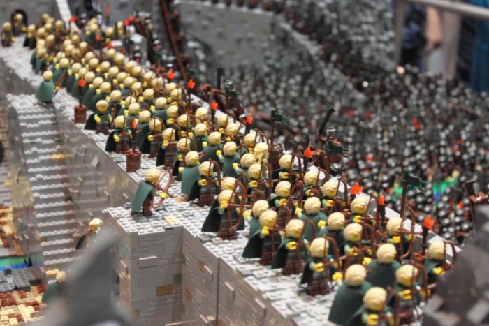 lord of the rings lego, battle of helm's deep