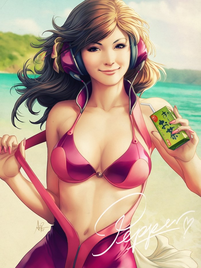 Digital art illustration by Stanley Artgerm Lau