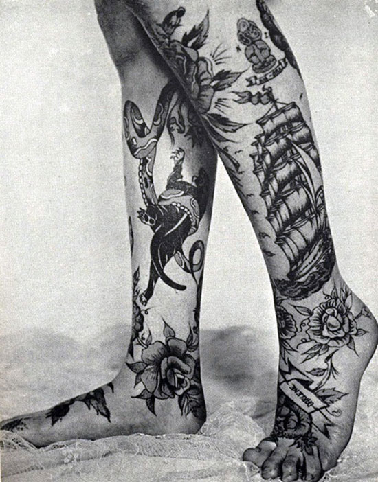 History: creative tattoo of the past