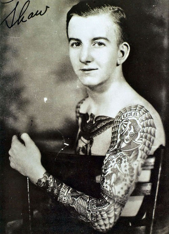 History: creative tattoo of the past