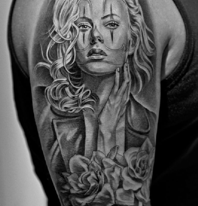 Black and Gray tattoos by Jun Cha