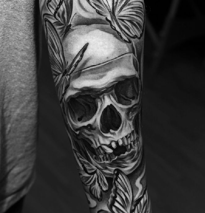 Black and Gray tattoos by Jun Cha