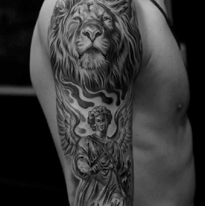 Black and Gray tattoos by Jun Cha