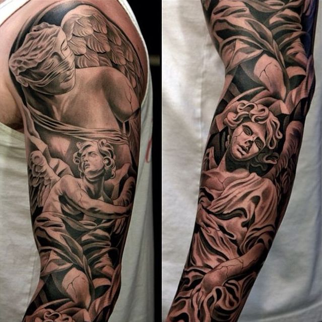 Black and Gray tattoos by Jun Cha