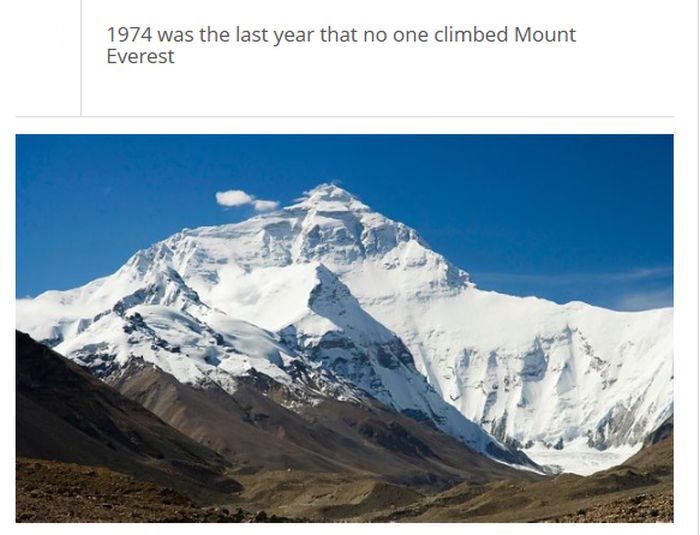 interesting facts about mount everest