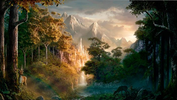 Matte paintings by Sarel Theron