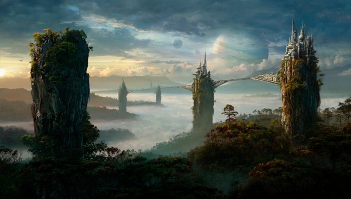 Matte paintings by Sarel Theron