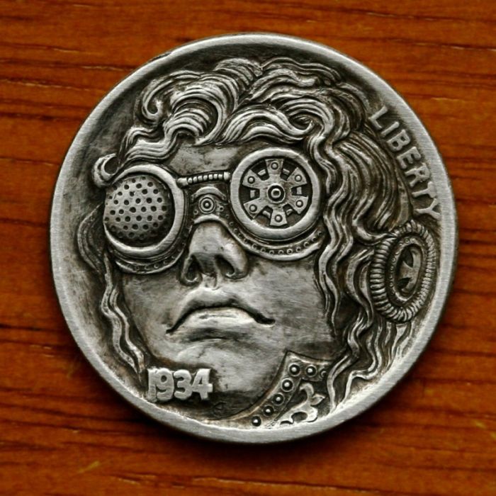 hobo nickel art coin