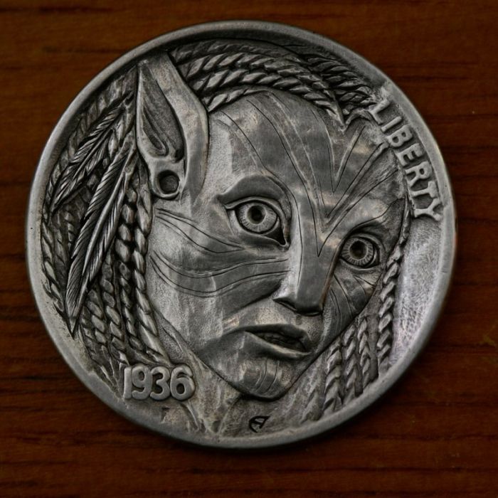 hobo nickel art coin