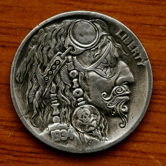 hobo nickel art coin