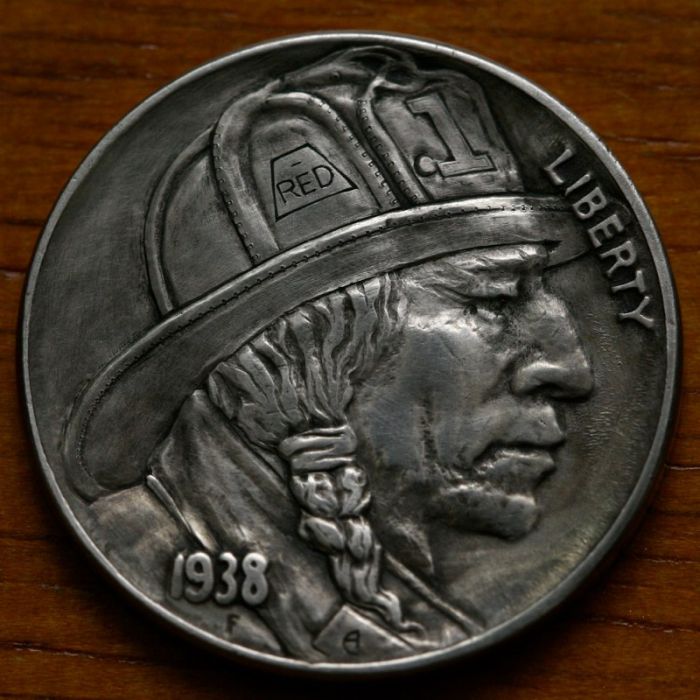 hobo nickel art coin