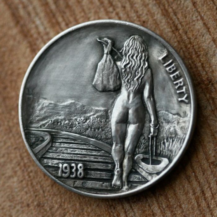 hobo nickel art coin