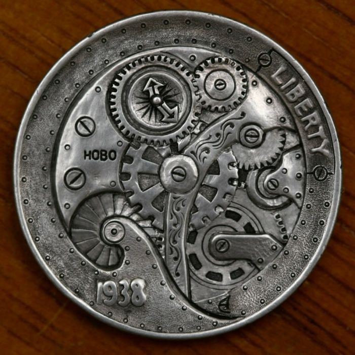 hobo nickel art coin