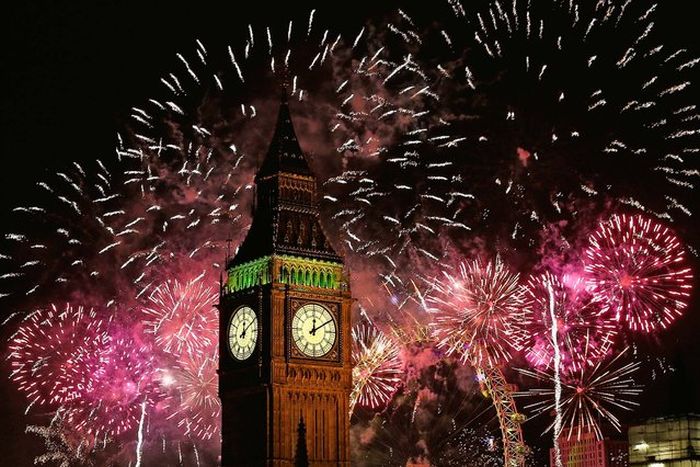 new year 2014 fireworks around the world