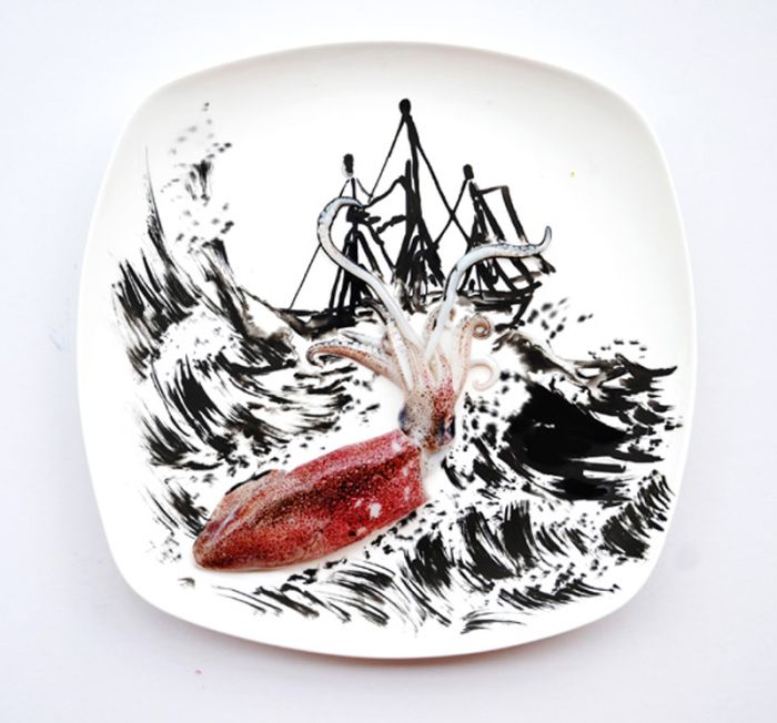 Food art by Hong Yi