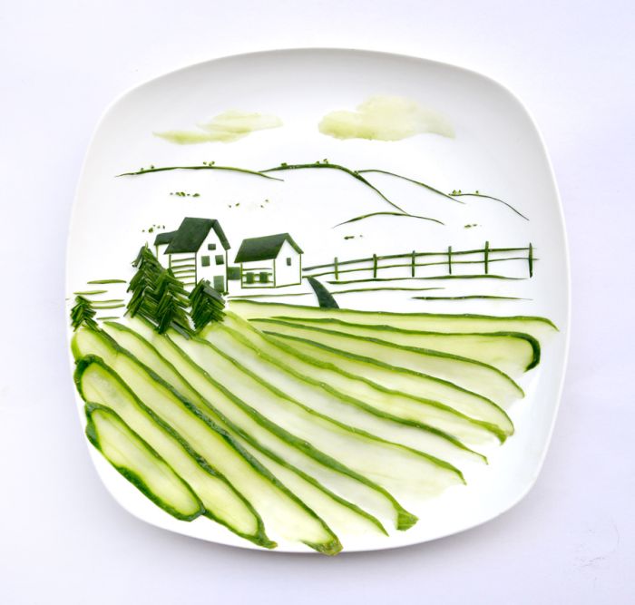 Food art by Hong Yi