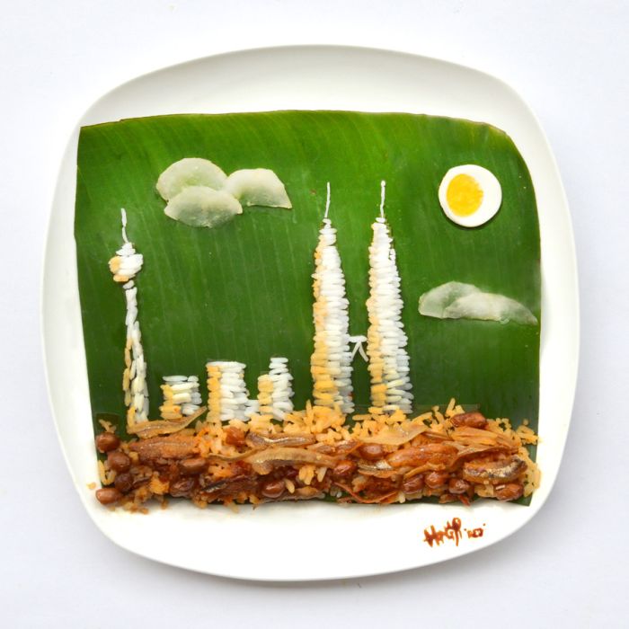 Food art by Hong Yi