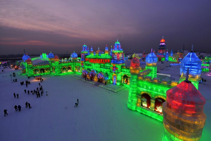 Harbin International Ice and Snow Sculpture Festival 2014, Heilongjiang province, China