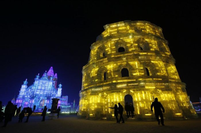 Harbin International Ice and Snow Sculpture Festival 2014, Heilongjiang province, China