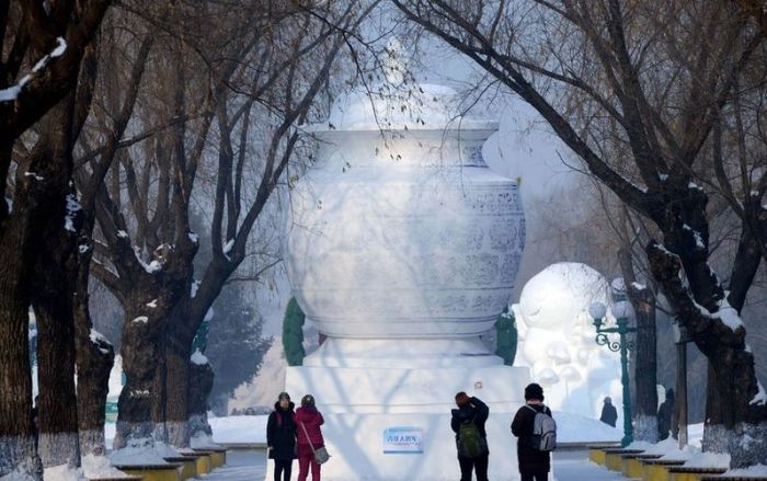 Harbin International Ice and Snow Sculpture Festival 2014, Heilongjiang province, China