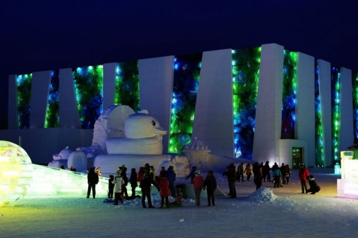 Harbin International Ice and Snow Sculpture Festival 2014, Heilongjiang province, China