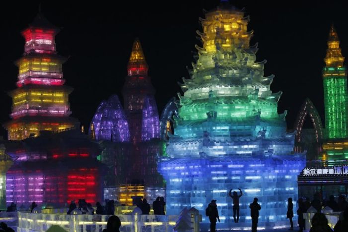 Harbin International Ice and Snow Sculpture Festival 2014, Heilongjiang province, China