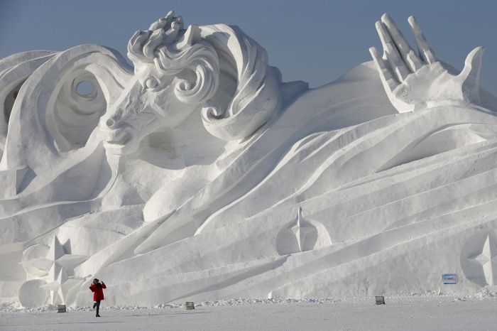 Harbin International Ice and Snow Sculpture Festival 2014, Heilongjiang province, China