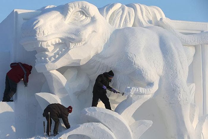 Harbin International Ice and Snow Sculpture Festival 2014, Heilongjiang province, China