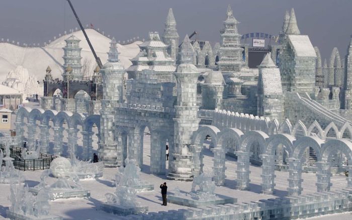 Harbin International Ice and Snow Sculpture Festival 2014, Heilongjiang province, China